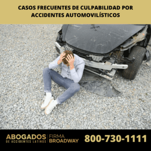 Casos frecuentes de culpabilidad por accidentes automovilísticos