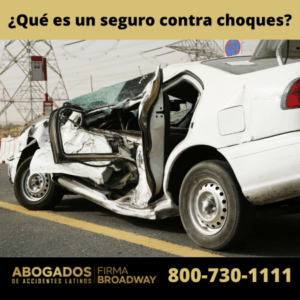 ¿Qué es un seguro contra choques?