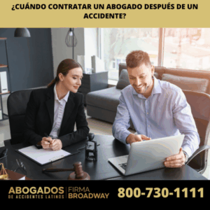 ¿Cuándo contratar un abogado después de un accidente?