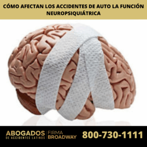 Cómo afectan los accidentes de auto la función neuropsiquiátrica