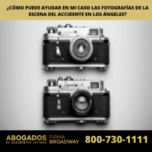 ¿Cómo puede ayudar en mi caso las fotografías de la escena del accidente en Los Ángeles