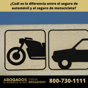 ¿Cuál es la diferencia entre el seguro de automóvil y el seguro de motocicleta?