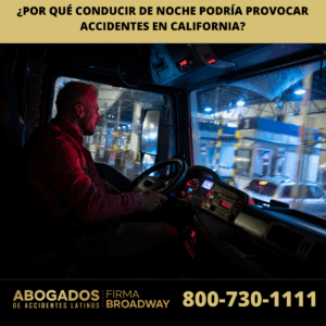 ¿Por qué conducir de noche podría provocar accidentes en California?