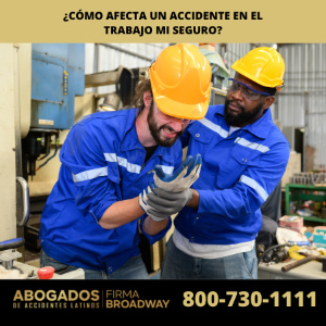 ¿Cómo afecta un accidente en el trabajo mi seguro?