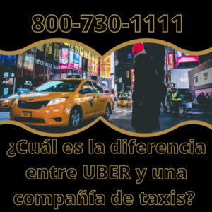 ¿Cuál es la diferencia entre una compañía de viajes compartidos y una compañía de taxis