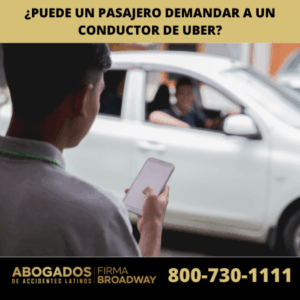 ¿Puede un pasajero demandar a un conductor de Uber?