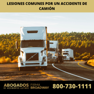 Lesiones Comunes por un Accidente de Camión