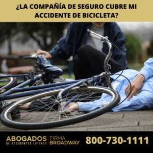 ¿La compañía de seguro cubre mi accidente de bicicleta?