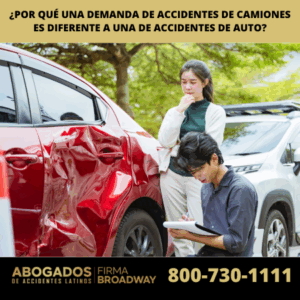 ¿Por qué una demanda de accidentes de camiones es diferente a una de accidentes de auto?