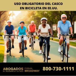 Uso obligatorio del casco 
en bicicleta en EE.UU.